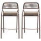Zuo Modern Rio Patio Barstool in Brown (Set of 2), , large