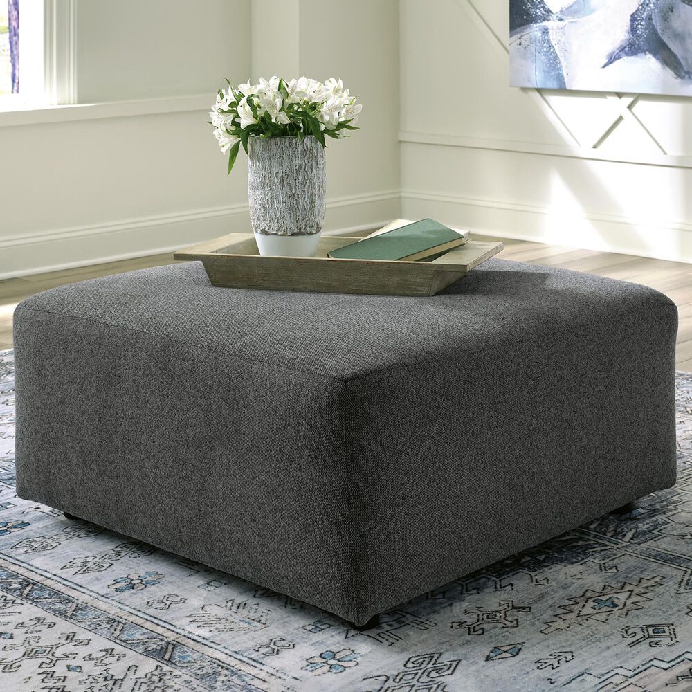 Ashley Edenfield Oversized Accent Ottoman in Charcoal, , large