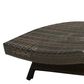 Hearth and Haven Salem PE Wicker Chaise Lounge in Multi Brown, , large