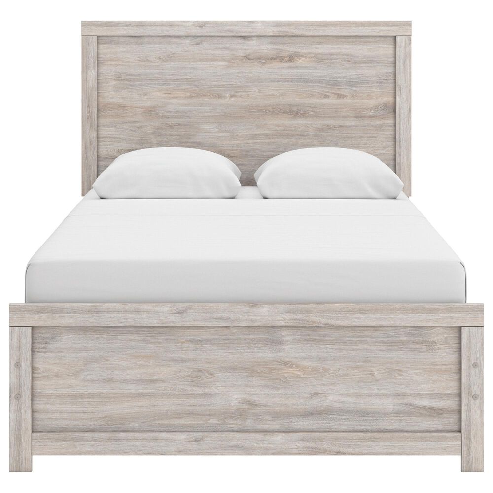 Ashley Broachmyn Full Bed with Dresser and Nightstand in Light Gray, , large