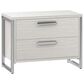 Bernhardt Stratum 2 Drawer Wide Nightstand in Mist with USB Ports, , large
