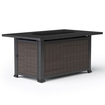 Agio Dover Rectangular Firepit in Brown, , large