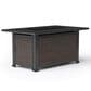 Agio Dover Rectangular Firepit in Brown, , large