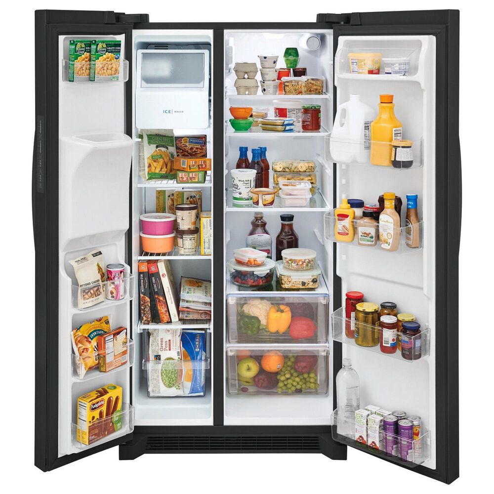 Frigidaire 25.6 Cu. Ft. Standard Depth Side-by-Side Refrigerator in Black, , large