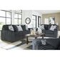 Ashley Midnight-Madness Stationary Loveseat in Gunmetal, , large