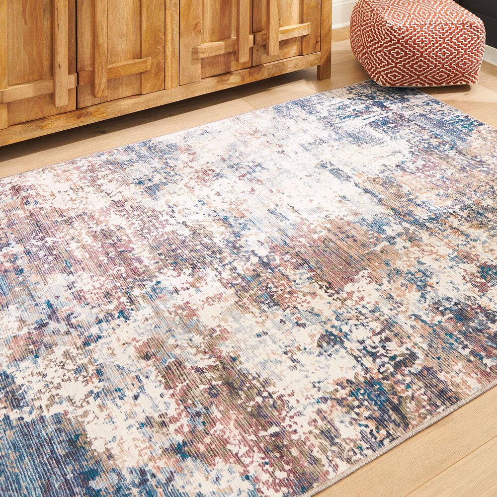 Ashley Willbertal 8&#39; x 10&#39; Beige, Teal, Blue, Orange and Rust Area Rug, , large