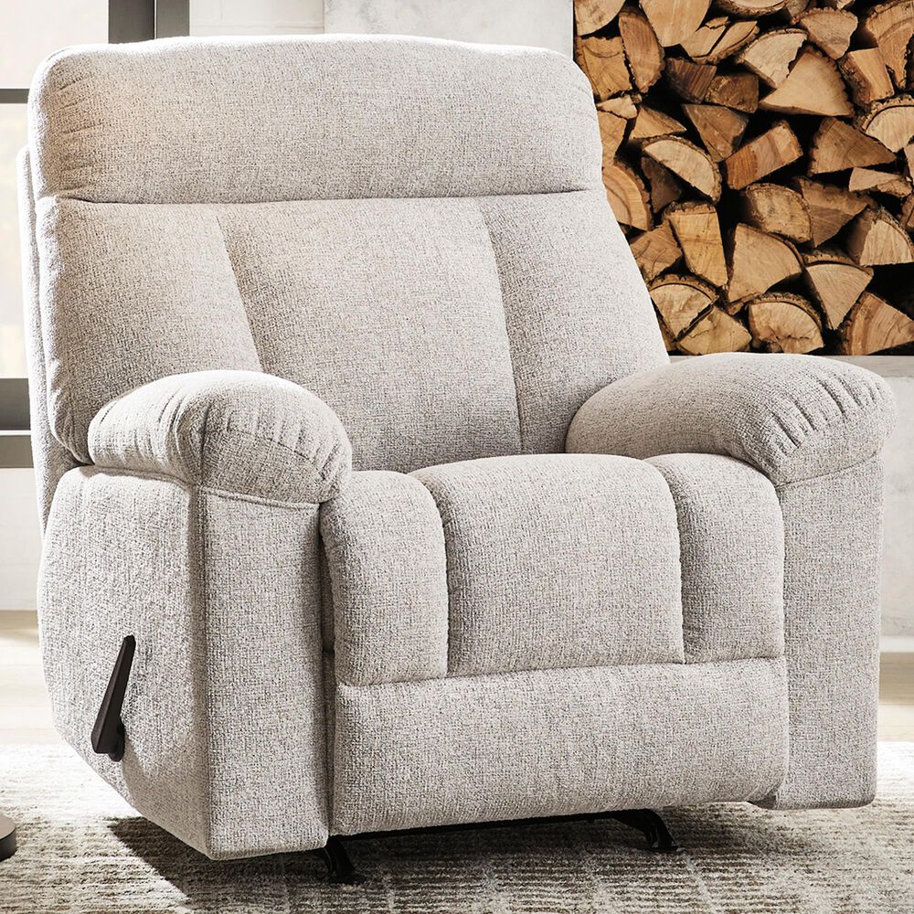 Ashley Hoyne Park Manual Rocker Recliner in Cobble Stone, , large