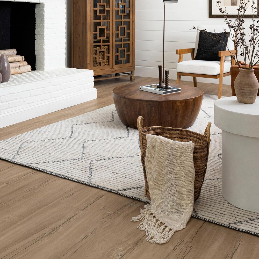 Drew and Jonathan Home Sirocco Beni 6&#39; x 9&#39; Black and White Area Rug, , large