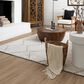 Drew and Jonathan Home Sirocco Beni 6" x 9" Black and White Area Rug, , large