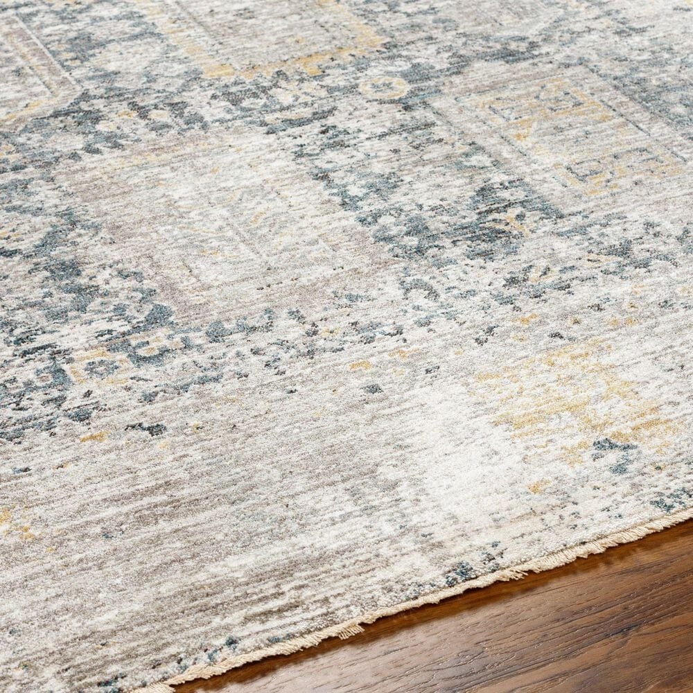 Surya Carlisle CSI2319 8&#39;10&quot; x 12&#39;6&quot; Dark Brown, Medium Gray, Off-White, Olive and Dark Blue Area Rug, , large