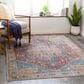 Surya Amelie AML-2310 7"10" x 10"2" Burnt Orange, Beige, Blue, Navy and Peach Area Rug, , large