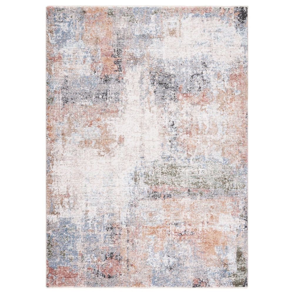 Safavieh Jasmine JSM334A 5"3" x 7"7" Ivory and Blue Area Rug, , large