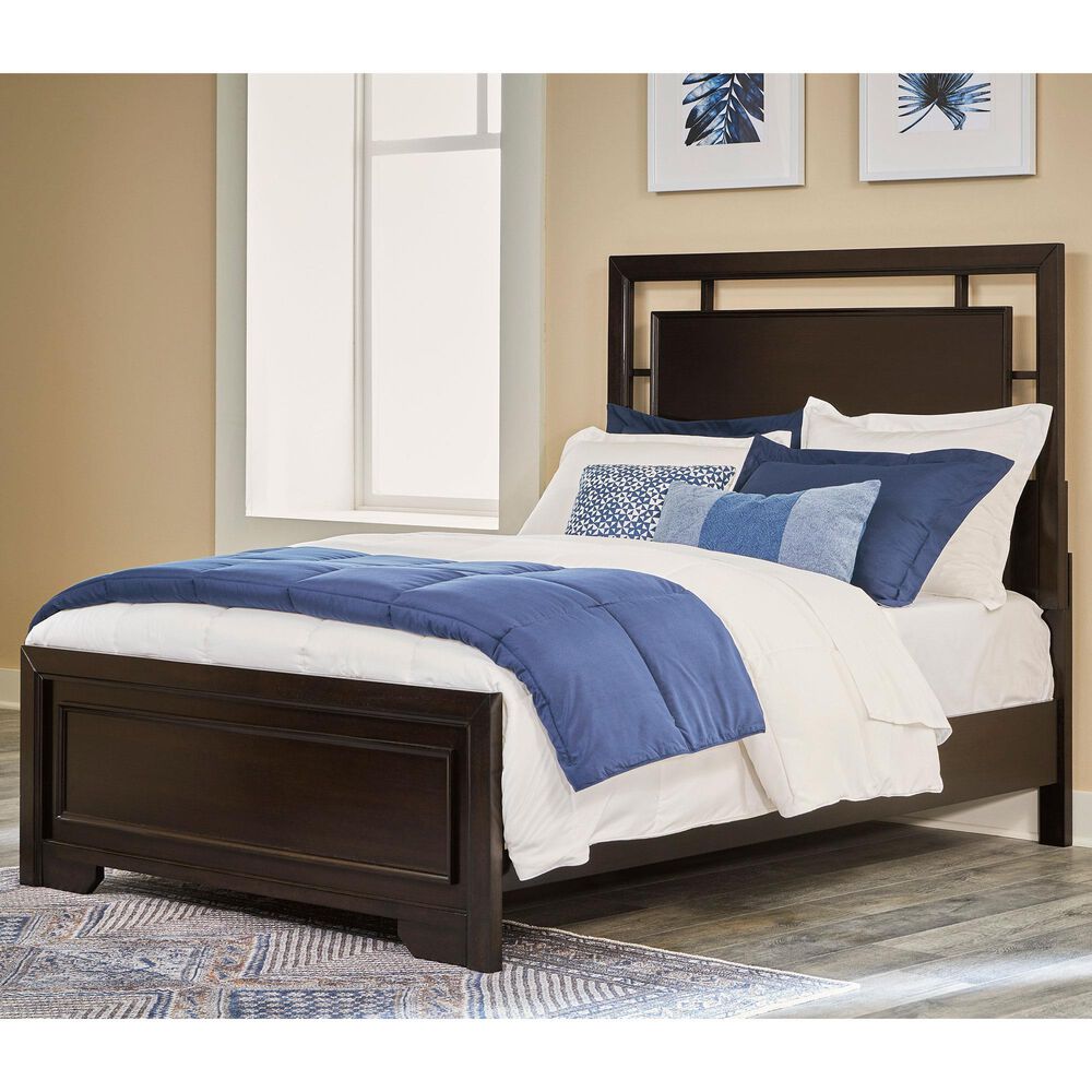 Ashley Covertown Full Panel Bed in Dark Brown, , large