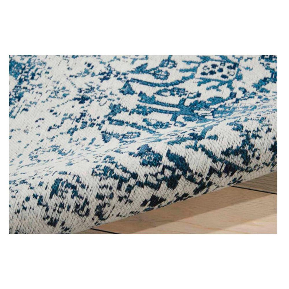 Nourison Damask DAS06 IVNAV 8&#39; x 10&#39; Ivory/Navy Area Rug, , large