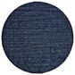 Feizy Luna 8" Round Dark Blue Area Rug, , large