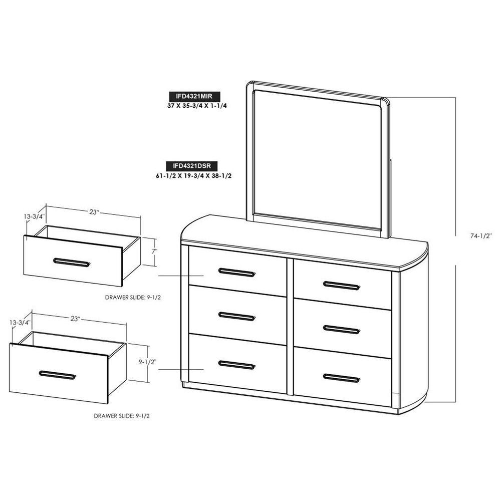 Fallridge Balam 6-Drawer Dresser Only in Stained White, , large