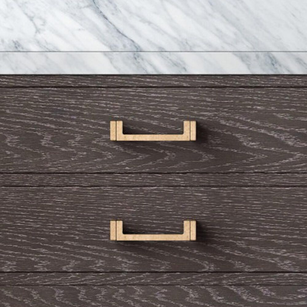 Lexora Home Norwalk 36&quot; Single Bathroom Vanity in Brown Oak with White Carrara Marble Top  and Rectangle Sink, , large