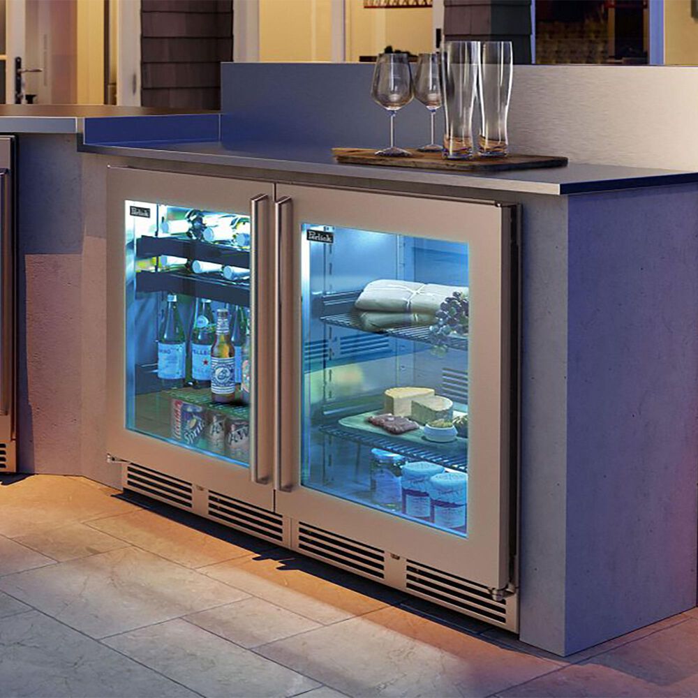 Perlick 3.1 Cu. Ft. Signature Outdoor Shallow Depth Right Hinge Refrigerator with Solid Door in Stainless Steel, , large