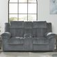 Ashley Tip-Off Power Reclining Loveseat in Slate, , large
