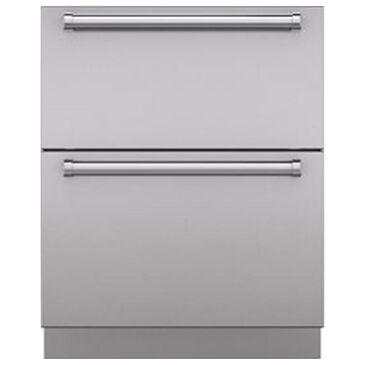 Sub Zero Integrated 27" Drawer Panels with Tubular Handles in Stainless Steel, , large