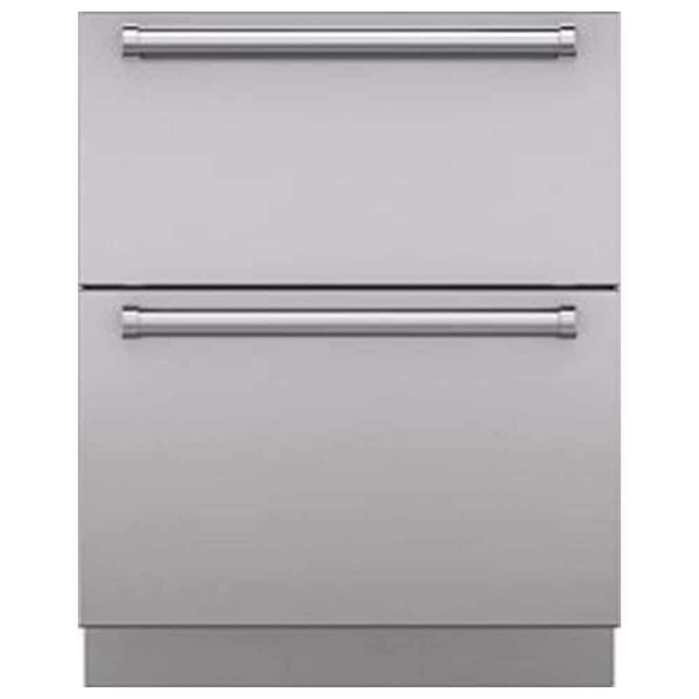 Sub Zero Integrated 27" Drawer Panels with Tubular Handles in Stainless Steel, , large