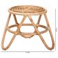 Baxton Studio Jacinda End Table in Natural Brown, , large