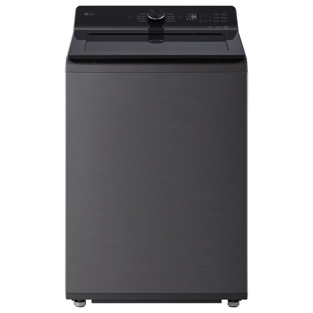 LG 5.0 Cu. Ft. Mega Capacity Smart Top Load Washer in Platinum Black, , large