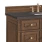 James Martin Vanities Lorelai 48" Single Vanity in Mid-Century Walnut with 3 cm Charcoal Soapstone Quartz Top, , large