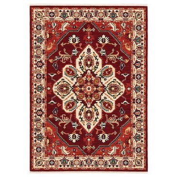 Oriental Weavers Lilihan Medallion 5502C 9"10" x 12"10" Red Area Rug, , large