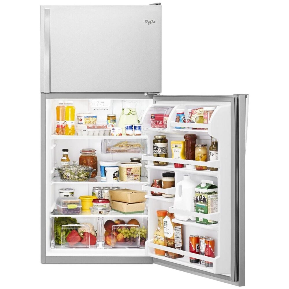Whirlpool 18 Cu. Ft. Top Freezer Refrigerator Energy Star in Stainless Steel, , large
