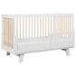 Babyletto Hudson Crib and 3 Drawer Dresser Set in Washed Natural and White, , large