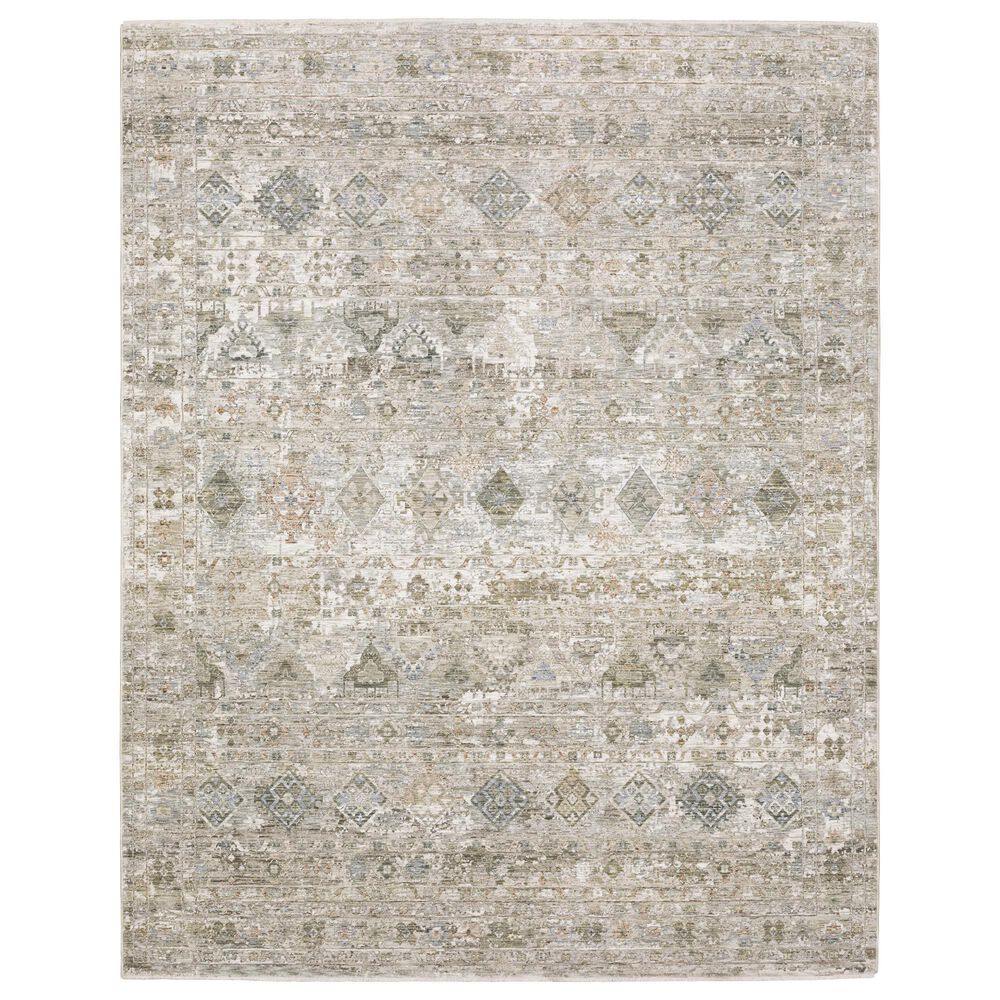 Oriental Weavers Avalon Southwestern Beige and Blue 7"10" x 10"2" Area Rug, , large