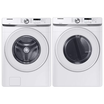 Samsung 4.5 Cu. Ft. Front Load Washer and 7.5 Cu. Ft. Gas Dryer with Sensor Dry Laundry Pair in White, , large