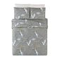 Peking Handicraft Cranes 3-Piece King Comforter Set in Gray, , large