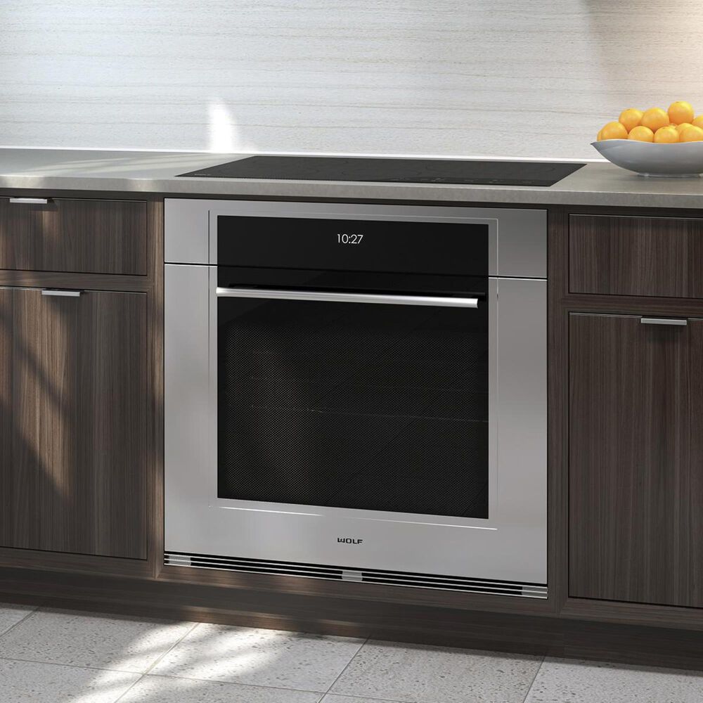 Wolf 30&quot; M-Series Single Electric Wall Oven in Stainless Steel | Nebraska Furniture Mart