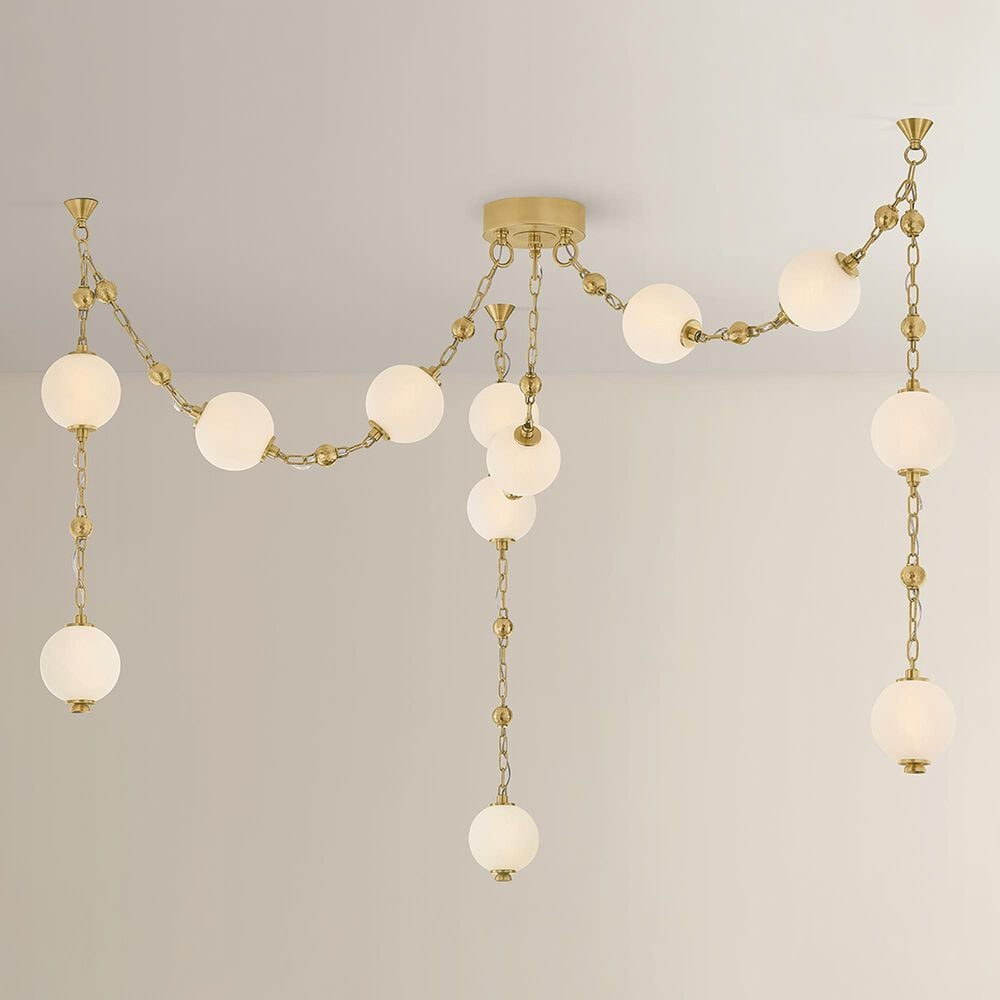 Troy Lighting Corda 12-Light Chandelier in Vintage Brass, , large