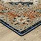 Oriental Weavers Andorra 1"10" x 3"2" Blue and Orange Area Rug, , large