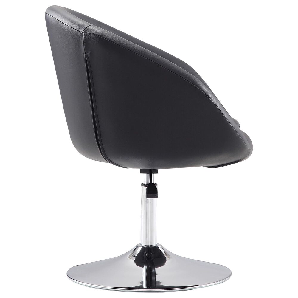 Dayton Hopper Adjustable Swivel Chair in Black, , large