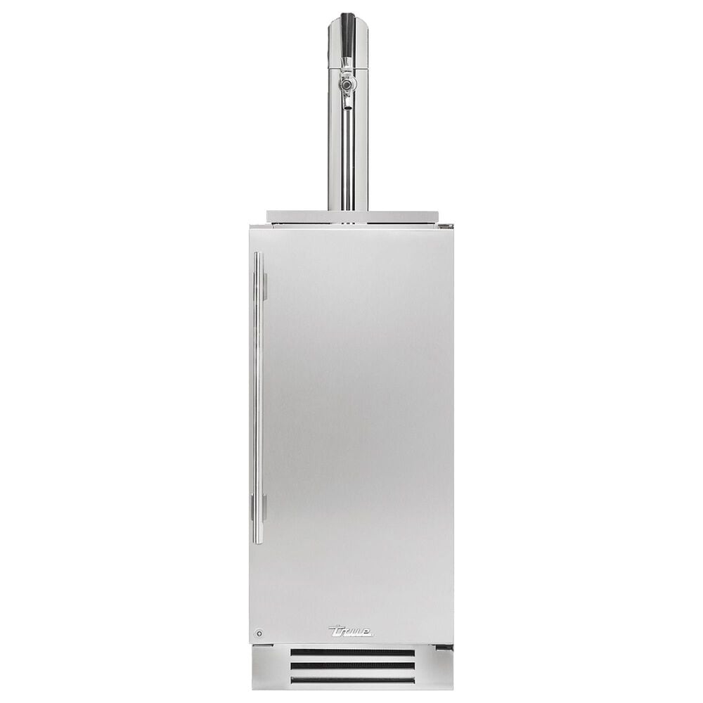 True Residential 3.14 Cu. Ft. Single Tap Undercounter Beverage Dispenser with Right Hinge and Solid Door in Stainless Steel, , large