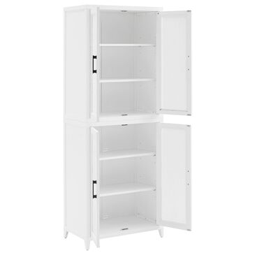 Crosley Furniture Milo Tall Storage Pantry in White, , large