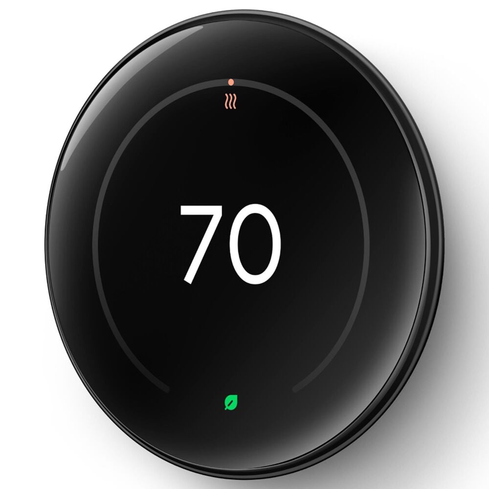 Google Nest Learning Thermostat &#40;4th Gen&#41; with Nest Temperature Sensor &#40;2nd Gen&#41; in Polished Obsidian, , large