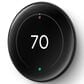 Google Nest Learning Thermostat (4th Gen) with Nest Temperature Sensor (2nd Gen) in Polished Obsidian, , large