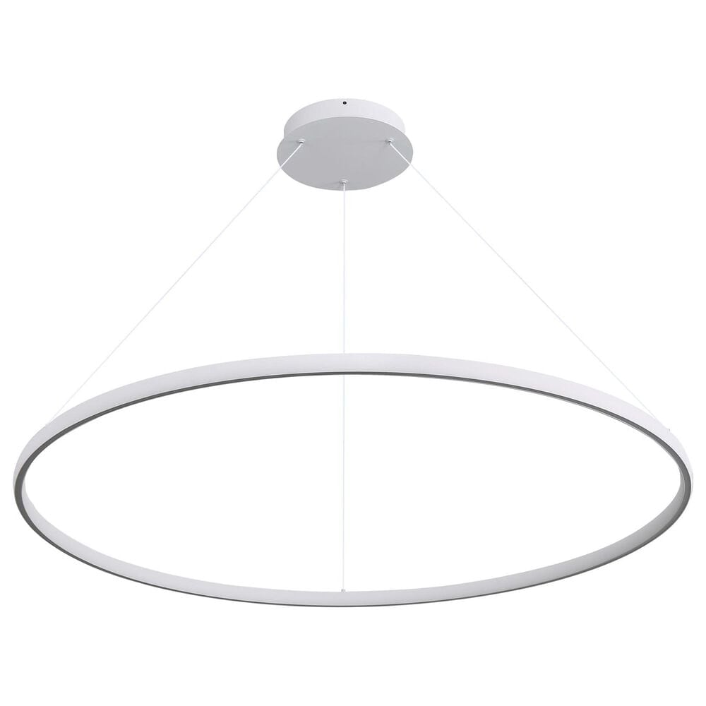 Golden Lighting Veritas 47&quot; 1-Light Chandelier in Sand White, , large
