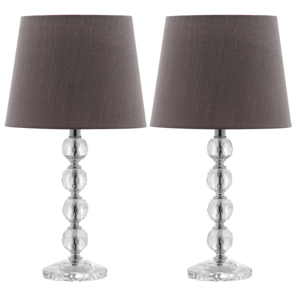 Stacked crystal top ball floor lamp