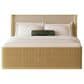 Mayberry Hill Sylvie 5 Piece King Upholstered Panel Bedroom Set in Natural, , large