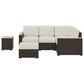 Homestyles Palm Springs 3-Piece Patio Sectional Set in Brown, , large