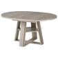 GARVEE 59" Oval Dining Table with Leaf in Light Ivory Gray - Table Only, , large