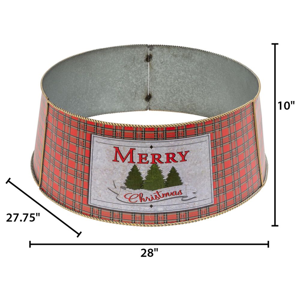 The Gerson Company Merry Christmas Tree Collar in Red, , large