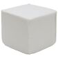 Lamps Per Se Harrison 19" Square Pouf with Foam Core in White, , large