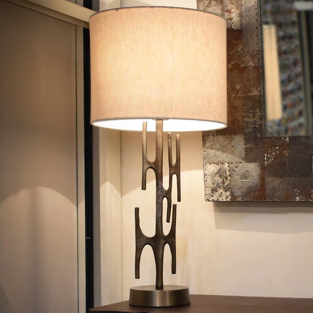 LH Imports Skye Niko Table Lamp in Antique Brass, , large